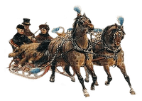 winter horse sleigh  dubravka4 - Free PNG
