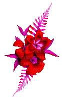 Animated.Flowers.Red.Pink - By KittyKatLuv65 - Gratis animerad GIF