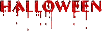 halloween text gif bloody - Animovaný GIF zadarmo