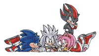 archie sonic (sonic silver amy shadow)