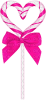 Lollipop.Heart.White.Pink - 免费PNG