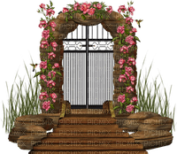 dolceluna deco spring flowers arch frame - ücretsiz png