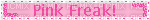 pink freak blinkie - GIF animasi gratis