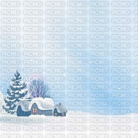 hiver winter fond bleu blue bg background - PNG gratuit