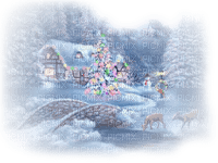 loly33 paysage hiver noel - png gratuito