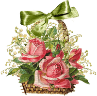 Rose Basket - Free PNG