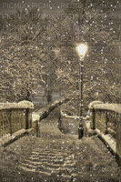 paysage de neige - GIF animé gratuit