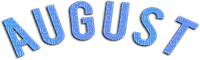 soave text august blue - kostenlos png