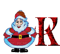 Kathleen Reynolds Alphabets Colours Tree Santa Letter K - 無料のアニメーション GIF