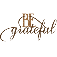 Be grateful/words - PNG gratuit