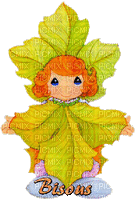 feuilles enfant gif automne--autumn child - GIF animate gratis