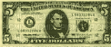 Dollar billet - Free animated GIF