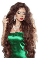 woman in green  by nataliplus - kostenlos png