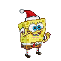 Spongebob Christmas - GIF animé gratuit