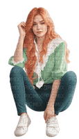 Woman. Red hair. Leila - 無料png