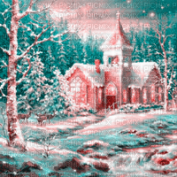 Y.A.M._Winter background - Ingyenes animált GIF