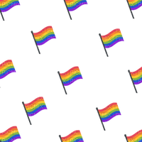 Rainbow Pride flags overlay