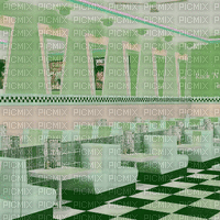 Green Animated Diner - Free animated GIF