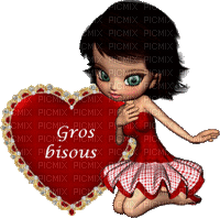 gros bisous ** - 免费动画 GIF