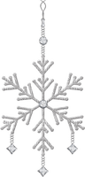 Kaz_Creations Deco Colours Hanging Dangly Things Snowflake - 免费PNG