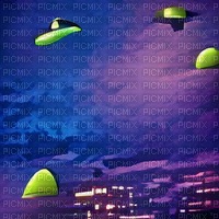 UFOs Background - PNG gratuit
