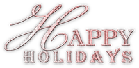 soave text christmas year happy holidays pink - PNG gratuit