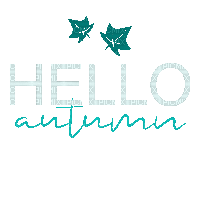Hello Autumn Text Gif - Bogusia - Besplatni animirani GIF