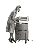 Waschfrau Vintage 1 - kostenlos png