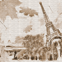 Y.A.M._Autumn background Paris city sepia - Безплатен анимиран GIF