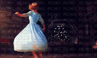 image encre animé effet dansant Cendrillon Disney decor ivk papillon danse bleu gif mode edited by me