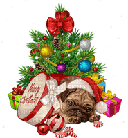 Kaz_Creations Christmas Dog Pup Dogs Colours - png grátis