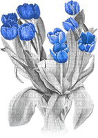 soave deco flowers vase spring tulips black white - бесплатно png