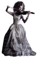 Femme avec un violon - 無料png