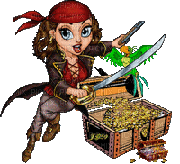 pirate woman bp - Darmowy animowany GIF