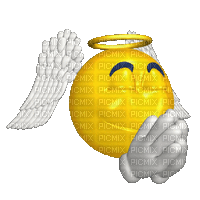 emoji angel pray  gif ange prier