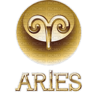 Y.A.M._Zodiac Aries text - ingyenes png