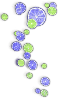 Purple green fruit circles deco [Basilslament] - nemokama png