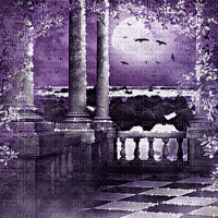 soave background animated  terrace purple - GIF animé gratuit