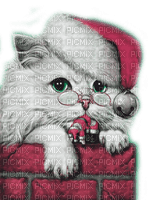 Y.A.M._New year Christmas cat - besplatni png
