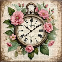 springtimes spring background clock - PNG gratuit
