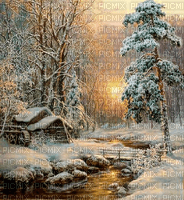 Rena winter Hintergrund Background Landschaft - zdarma png