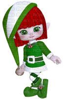 Kaz_Creations Dolls Cookie Elfs Green Christmas - png gratis
