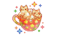 kitty cafe cup - PNG gratuit