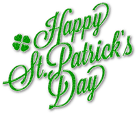 Text.Happy St.Patrick's Day.Green - png gratis