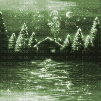 Y.A.M._Winter New year background green - 免费动画 GIF