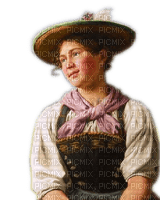 Rena Vintage Woman Frau Mädchen traditionell - δωρεάν png
