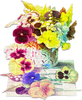 soave deco vintage flowers vase table spring - PNG gratuit