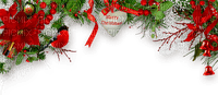 Christmas.Deco.Border.Green.Red.White - PNG gratuit