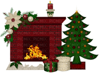 Kaz_Creations Christmas-Fire - nemokama png