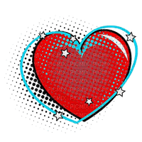 Pop Art Heart - PNG gratuit